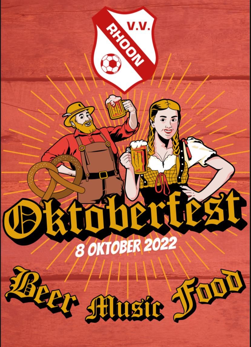 8 oktober : OKTOBERFEST bij v.v. Rhoon