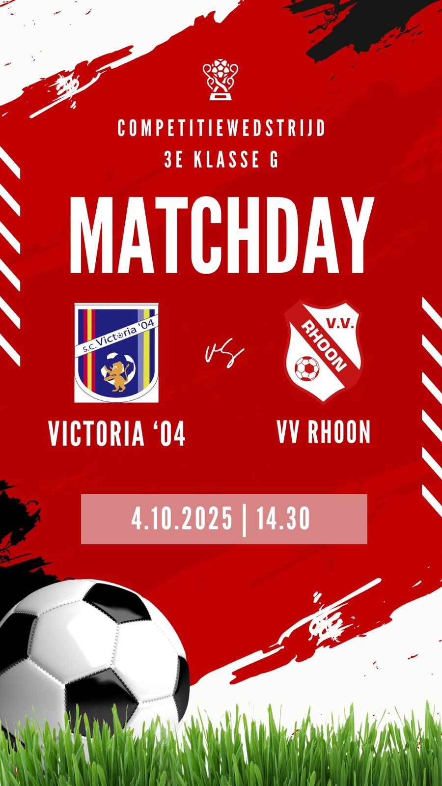 4 OKTOBER WEER VOLOP VOETBALLEN !