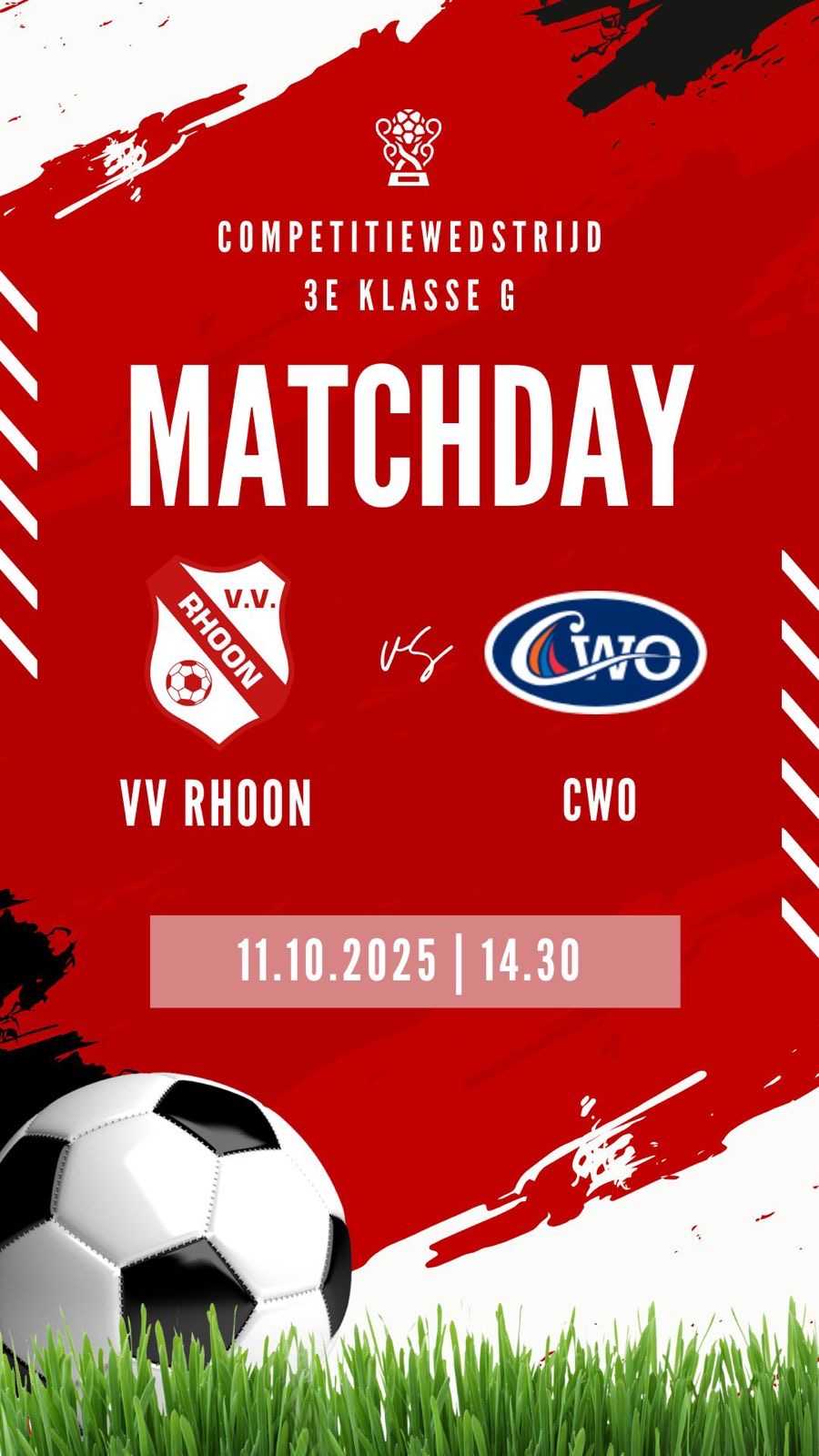 11 oktober : voetbal en feest op Rhoon