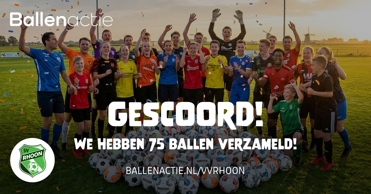 UITSLAG BALLENACTIE !!!