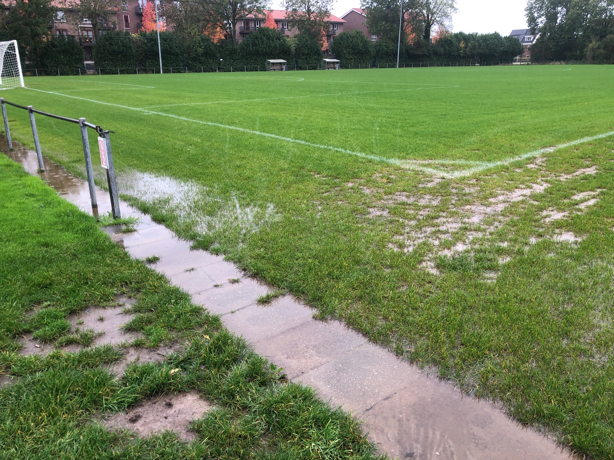 15/11 Wateroverlast velden vv Rhoon – noodscenario